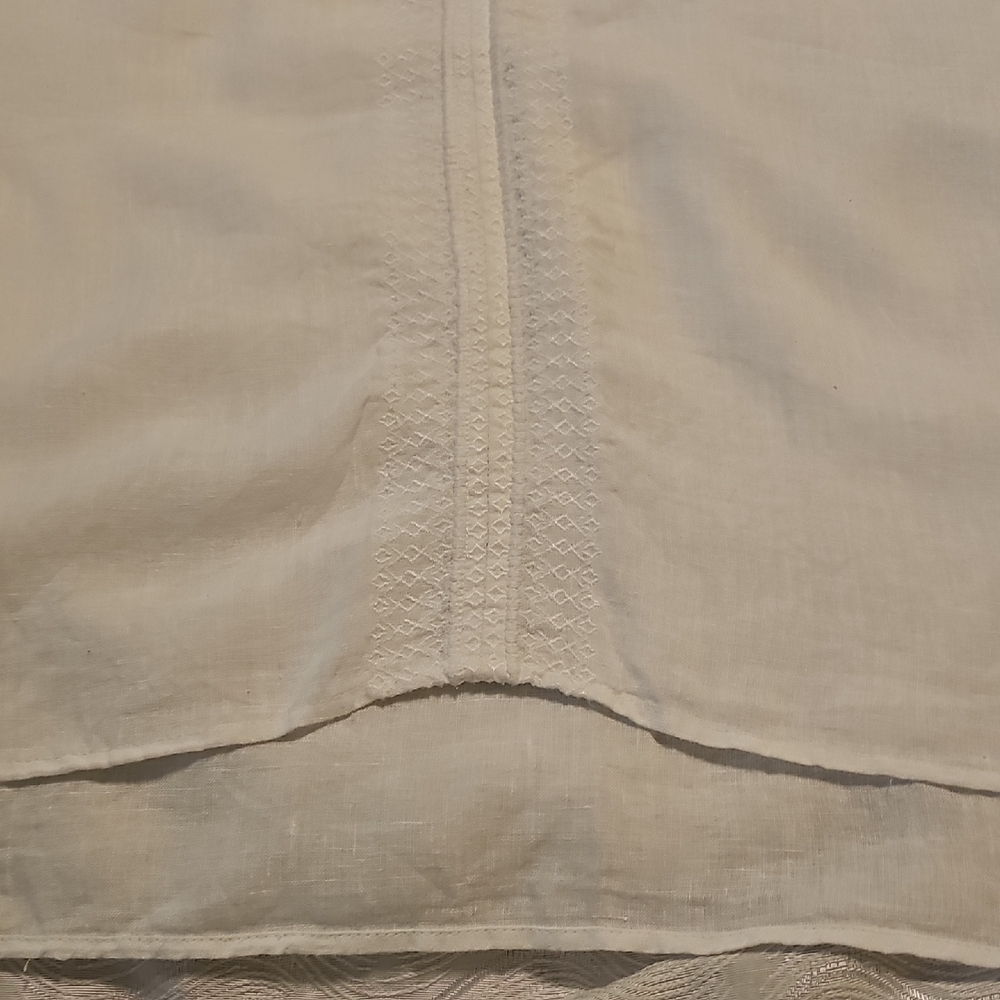 House of Harlow 1960 White Sleeveless Blouse Womans Small 100% Linen - Picture 6 of 11